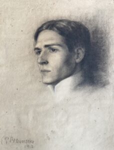 11 WW 1912 Porträtzeichnung von E.P. Brennecke