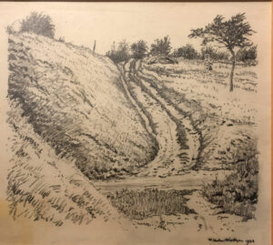 11 o.T., 1924-1 (Feldweg am Wiesenhang)